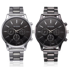 Load image into Gallery viewer, Fashion Men Crystal Stainless Steel Analog Quartz Wrist Watch Bracelet mens watches top brand luxury automatic mechanical clock