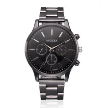 Load image into Gallery viewer, Fashion Men Crystal Stainless Steel Analog Quartz Wrist Watch Bracelet mens watches top brand luxury automatic mechanical clock