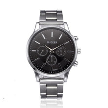 Load image into Gallery viewer, Fashion Men Crystal Stainless Steel Analog Quartz Wrist Watch Bracelet mens watches top brand luxury automatic mechanical clock