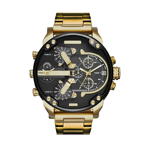 Big Dial Watches Men Hour Mens Watches Top Brand Luxury Quartz Watch Man Leather Sport Wrist Watch Clock Alloy Strap