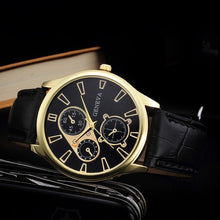 Load image into Gallery viewer, Business Fashion Retro Design Watches Men Leather Band Quartz Wrist Watch  Brand Luxury Sport Digital Relogio Masculino Saat