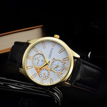 Load image into Gallery viewer, Business Fashion Retro Design Watches Men Leather Band Quartz Wrist Watch  Brand Luxury Sport Digital Relogio Masculino Saat