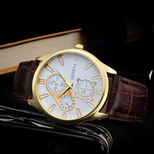 Load image into Gallery viewer, Business Fashion Retro Design Watches Men Leather Band Quartz Wrist Watch  Brand Luxury Sport Digital Relogio Masculino Saat