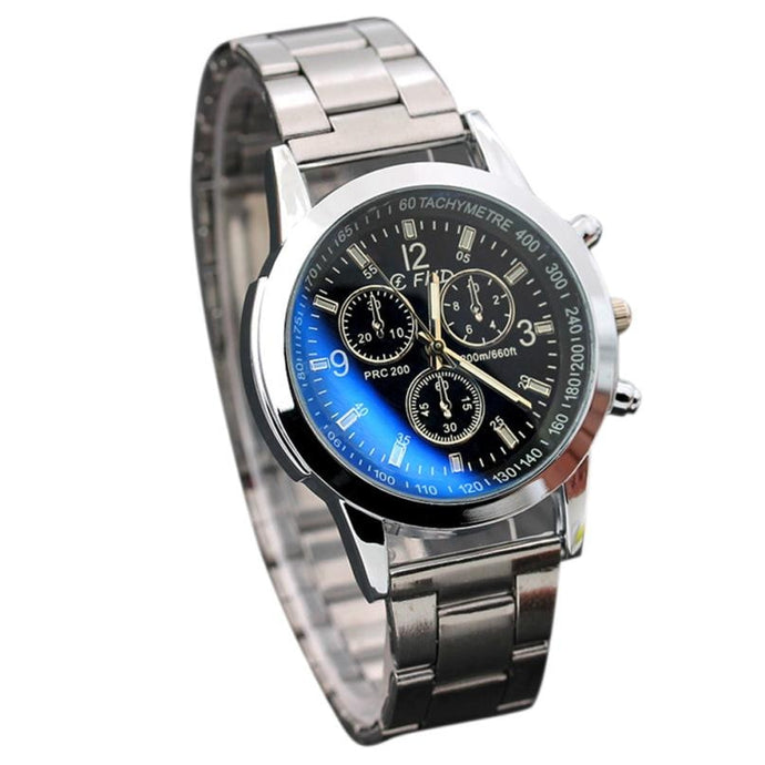 TZ#501 Stainless Steel Sport Quartz Hour Wrist Analog Watch mens watches top brand luxury automatic mechanical wri Free Shipping