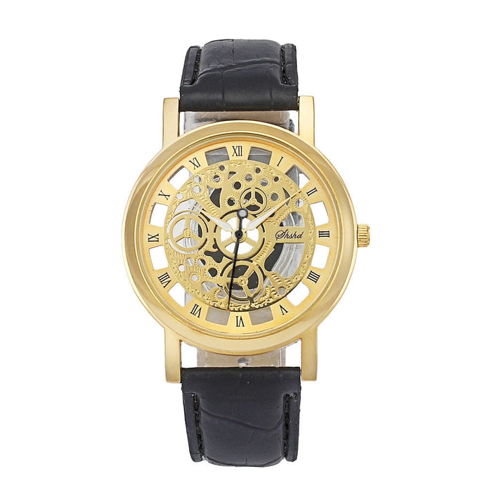 Fashion Mens Quartz Wrist Watches Mechanical Hollow Out Sport Watch Top Brand Luxury Men Business Clock Gifts Relogio Masculino