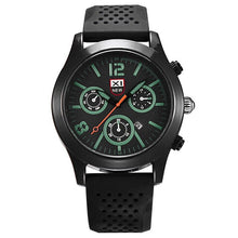Load image into Gallery viewer, 2019 Clock Mechanism Silent Luxury Mens Black Dial Stainless Steel  Date Quartz Analog Sport Wrist Watch Montre homme