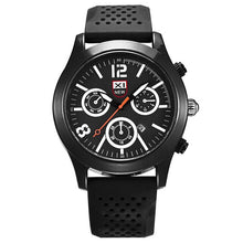Load image into Gallery viewer, 2019 Clock Mechanism Silent Luxury Mens Black Dial Stainless Steel  Date Quartz Analog Sport Wrist Watch Montre homme